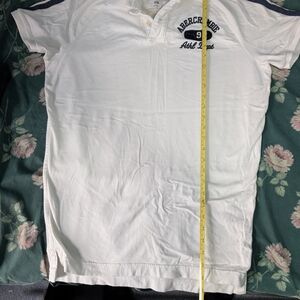 Abercrombie & Fitch White Polo Classic Design